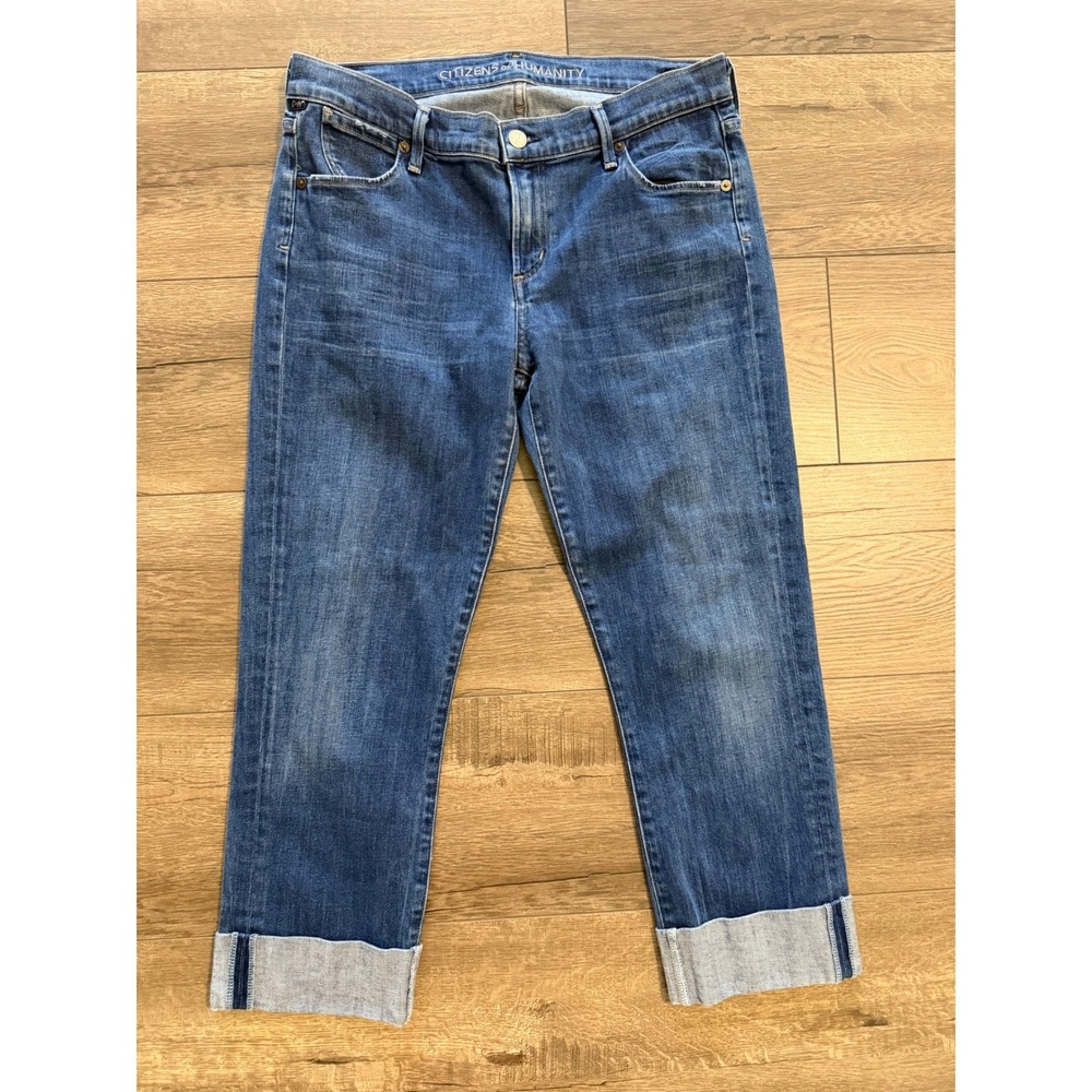 Citizens of Humanity Dani Cropped Straight Leg Jeans Blue 1386-460 Womens 30‎